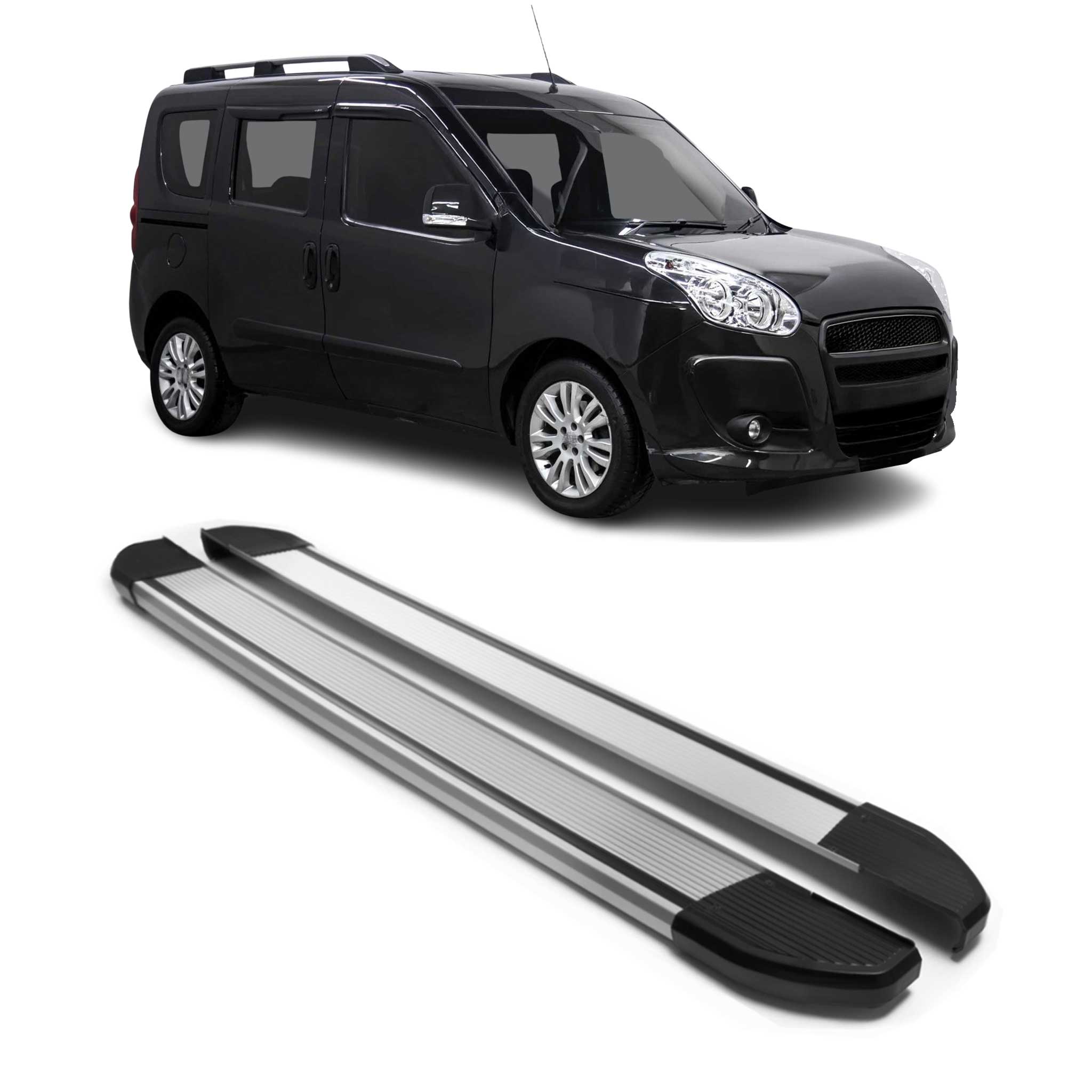 2015-2022 RAM ProMaster City Running Boards Side Steps Silver