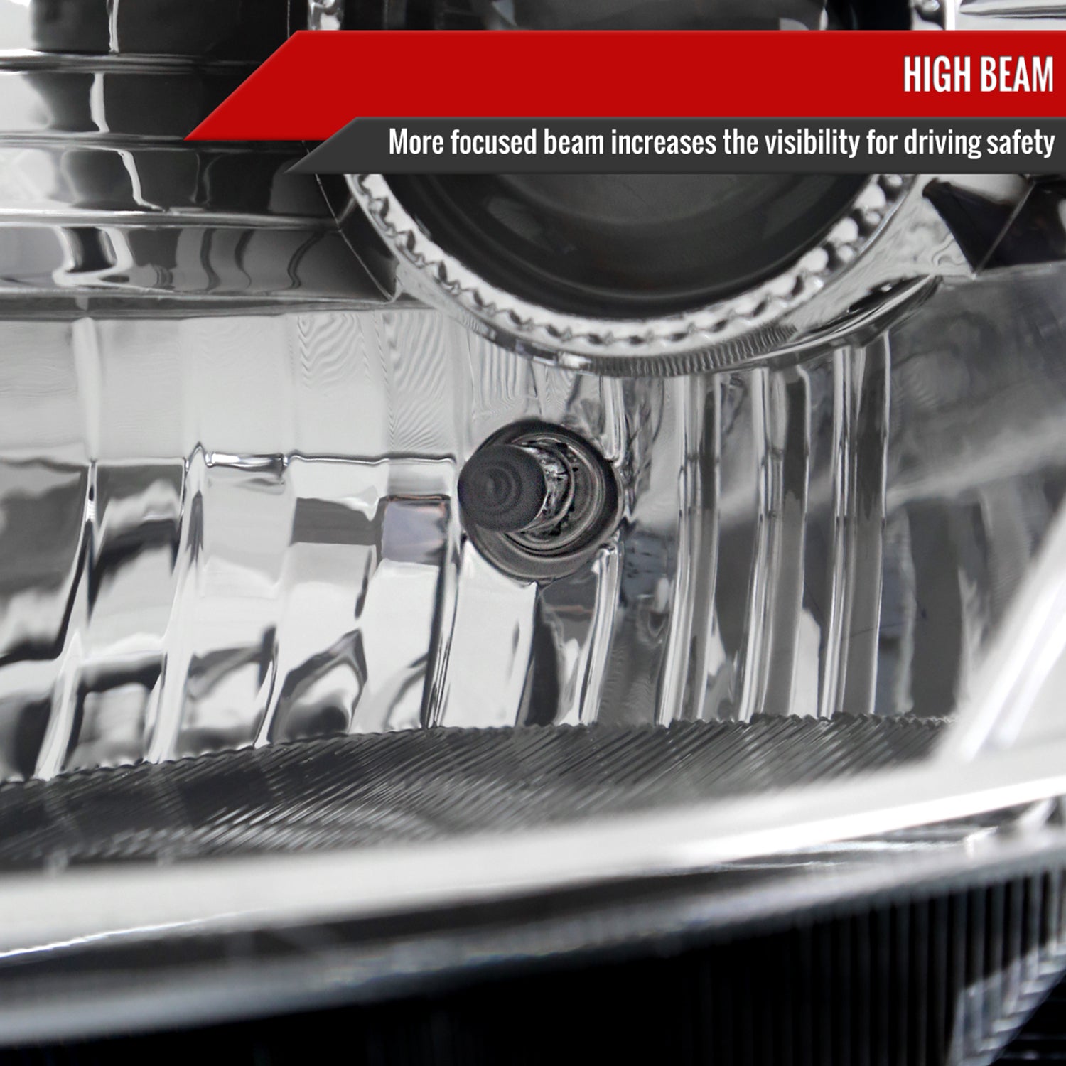 2003-2005 Nissan 350Z Signal Animated LED Bar Projector Headlights Chrome