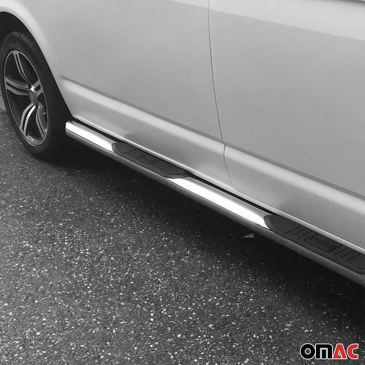 2016-2024 Mercedes Metris L1 L2 Running Boards Side Steps Silver