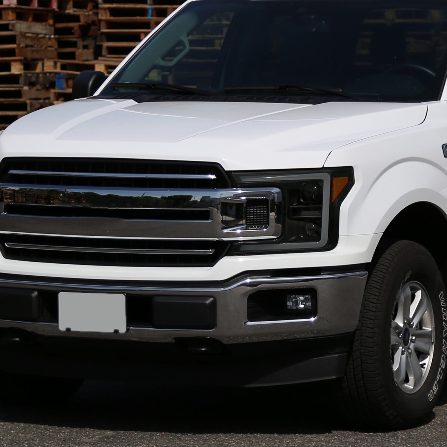 2018-2020 Ford F-150 LED CBar Projector Headlights Signal Lights Black /Smoked