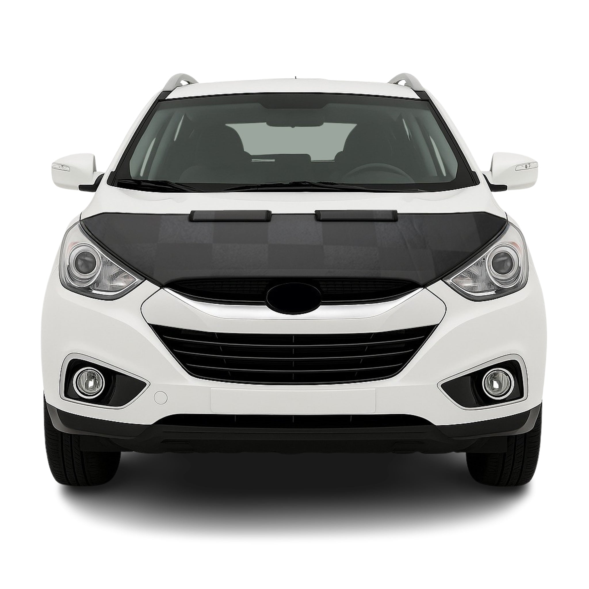 2010-2015 Hyundai Tucson Car Bonnet Mask Hood Bra Black Chequered 1 Pc