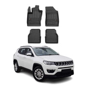 2017-2026 Jeep Compass Premium Floor Mats Liners Full Set All Weather Heavy Duty