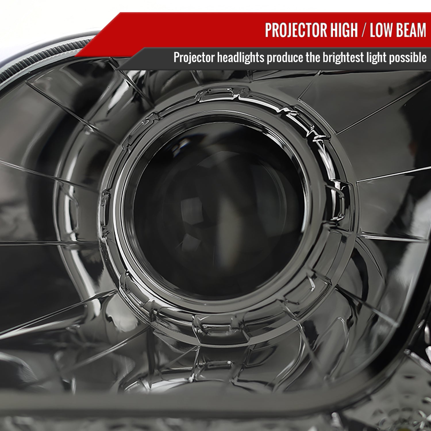 1997-2004 Ford F-150 / 1997-2002 Expedition Projector Headlights SMD LED Smoke