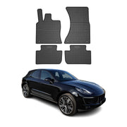 2015-2025 Porsche Macan Floor Mats Liners Full Set All Weather Rubber Black