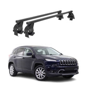 2014-2023 Jeep Cherokee Roof Rack Cross Bars Black
