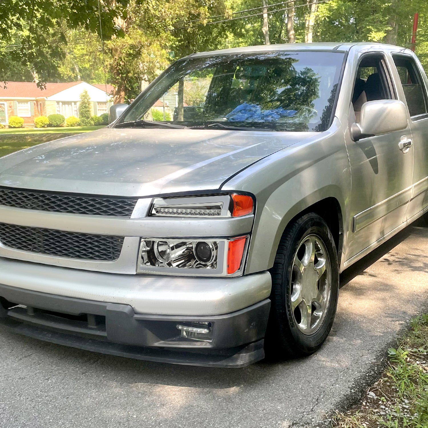 2004-2012 Chevy Colorado/GMC Canyon LED Bumper Corner Signal Lights Chrome
