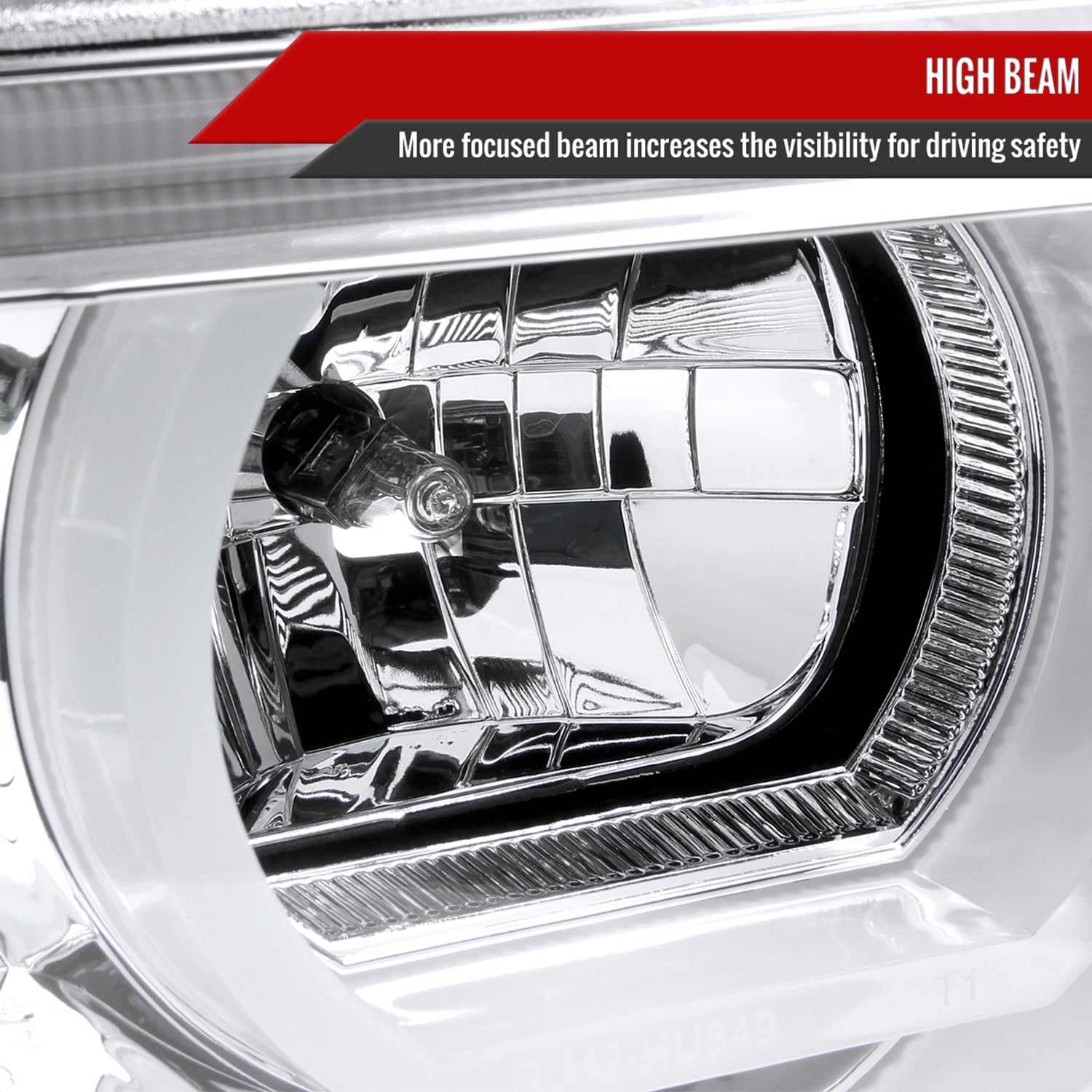 1995-2001 BMW E38 7 Series LED Bar Dual Halo Projector Headlights Chrome/Clear