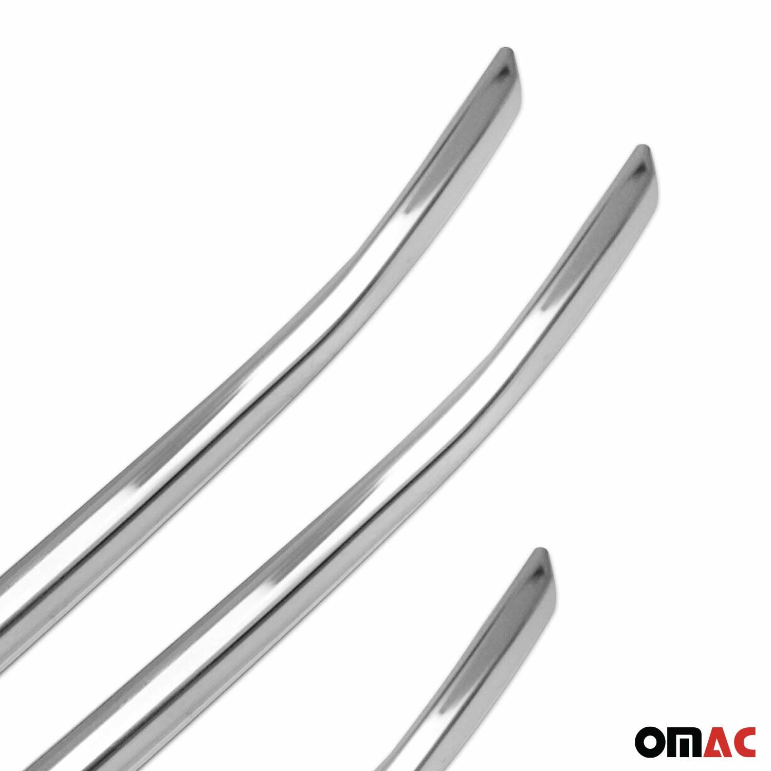 2021-2026 Ford Transit Front Bumper Grill Trim Molding Stainless Steel Silver 4 Pcs