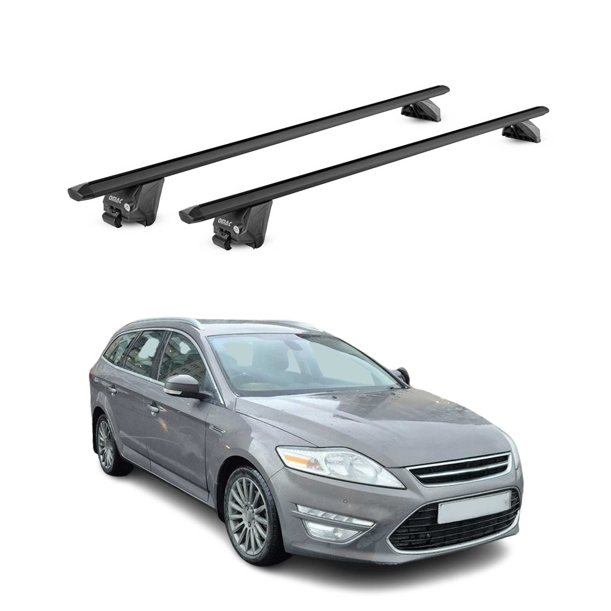2016-2020 Ford Fusion Wagon Roof Rack Cross Bars Black