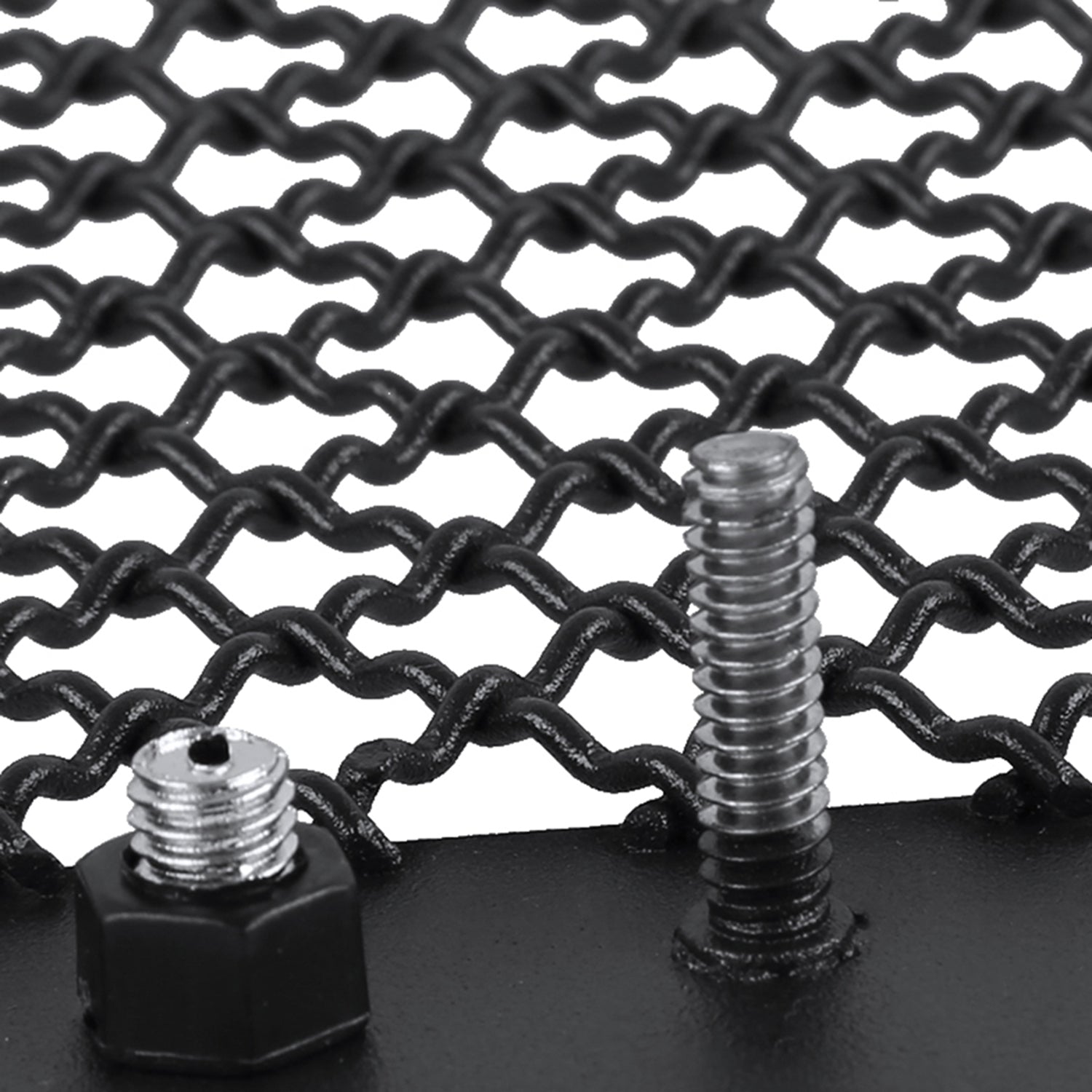 2013-2018 Dodge RAM 2500/3500 Rivet Style Black S.Steel Mesh Grille Insert