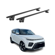 2020-2022 Kia Soul X-Line Roof Rack Cross Bars Black Luggage Carrier 2 Pcs