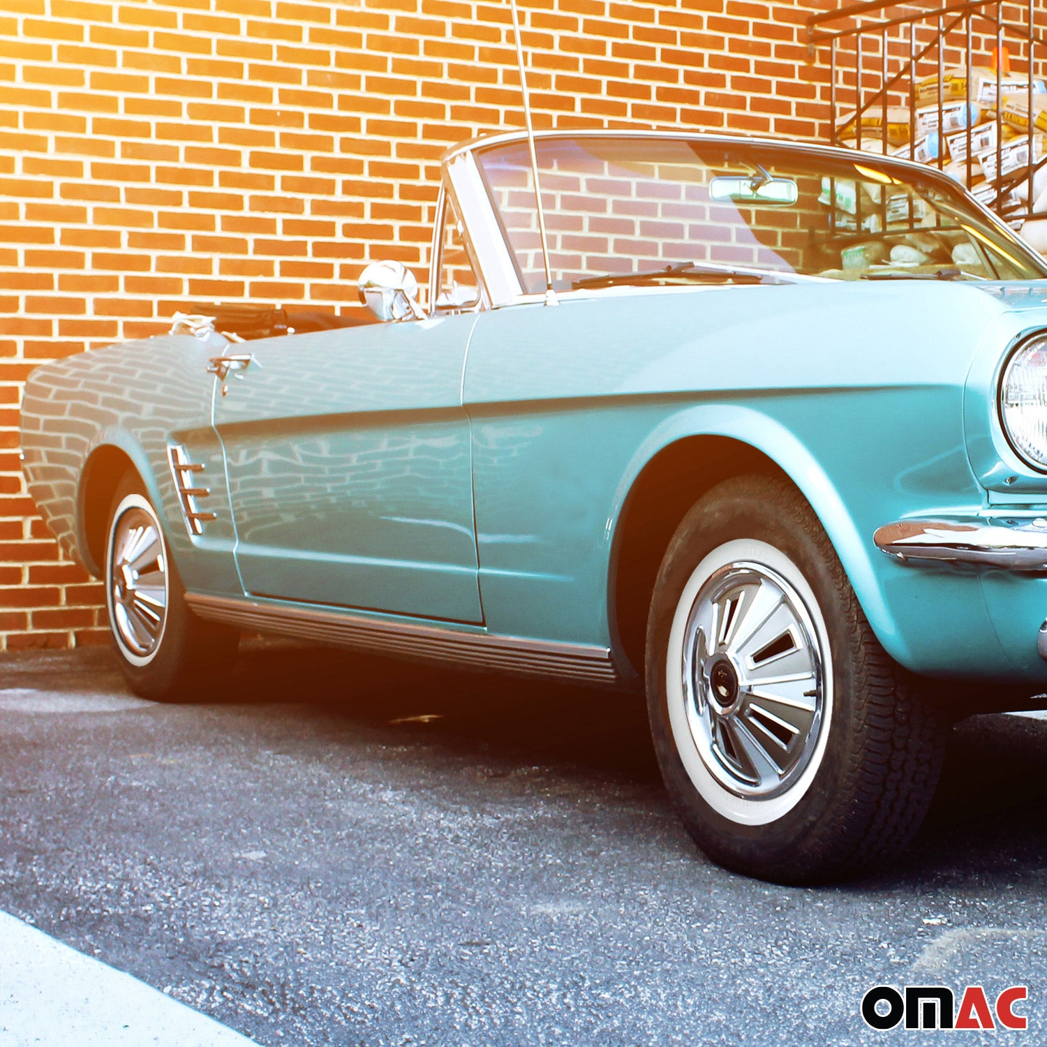 15" Rims Portawalls for VW Bug Pre Beetle White Wall Tire Insert Sidewall 4 Pcs