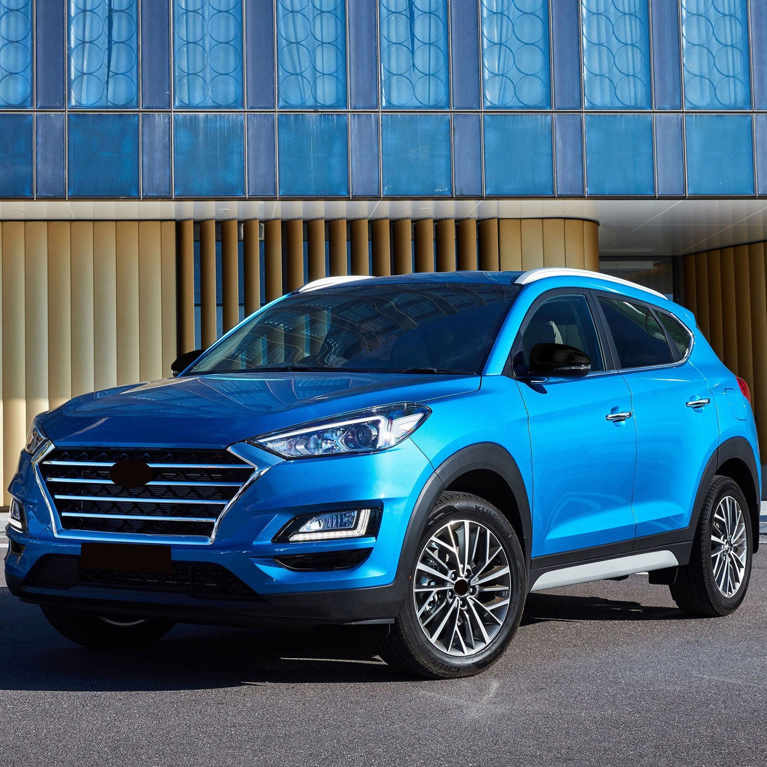 2016-2021 Hyundai Tucson Mirror Cover Caps Gloss Black 2Pcs ABS Plastic