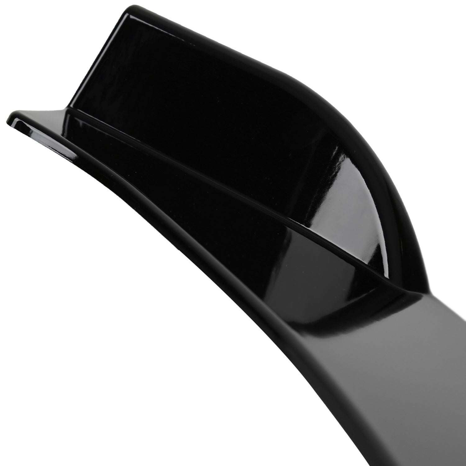 Universal Glossy Black Polypropylene 3Pcs Bumper Lip Spoiler Splitter