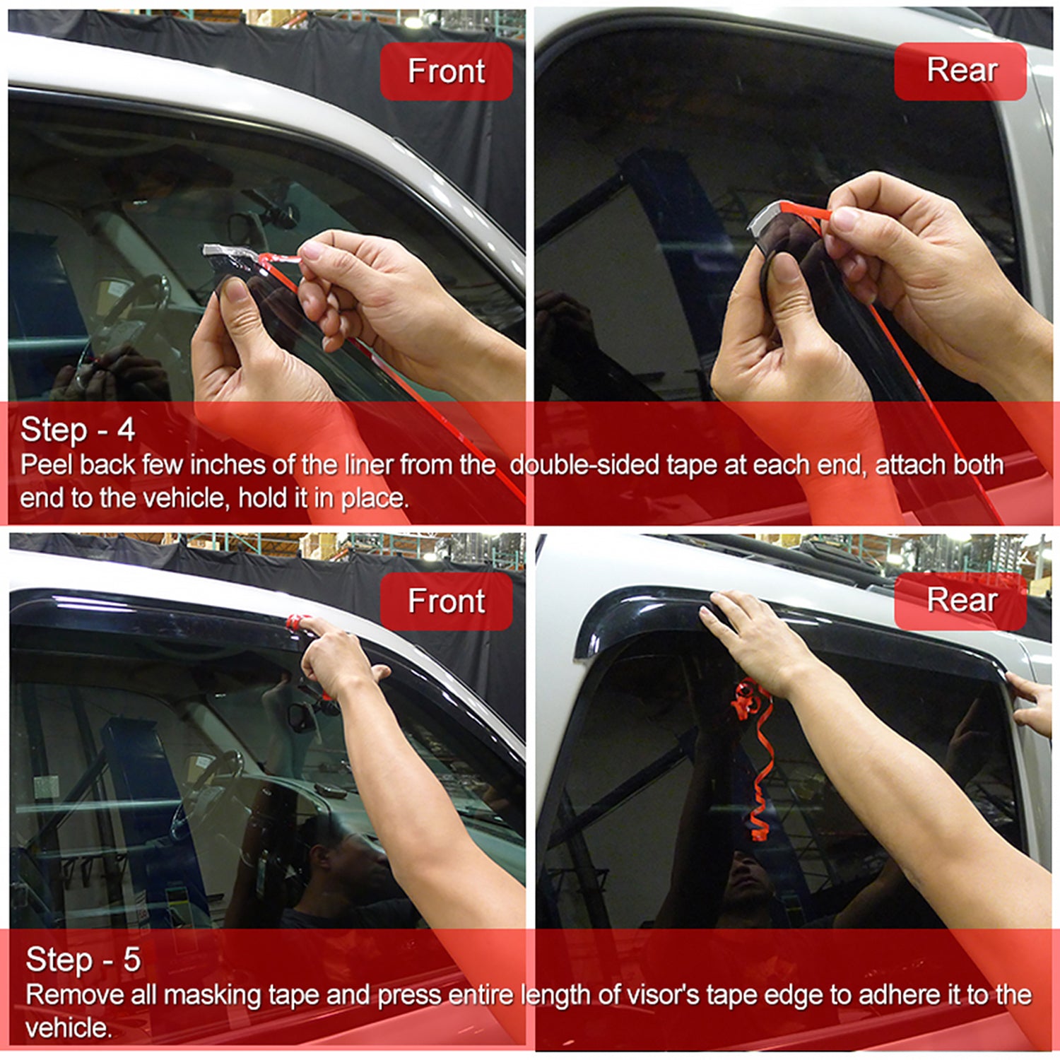 2002-2006 Toyota Camry Window Visor Vent Rain Guard Deflector Acrylic 4Pcs