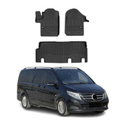 2016-2024 Mercedes Metris Premium Floor Mats Liners Full Set All Weather Heavy Duty Black