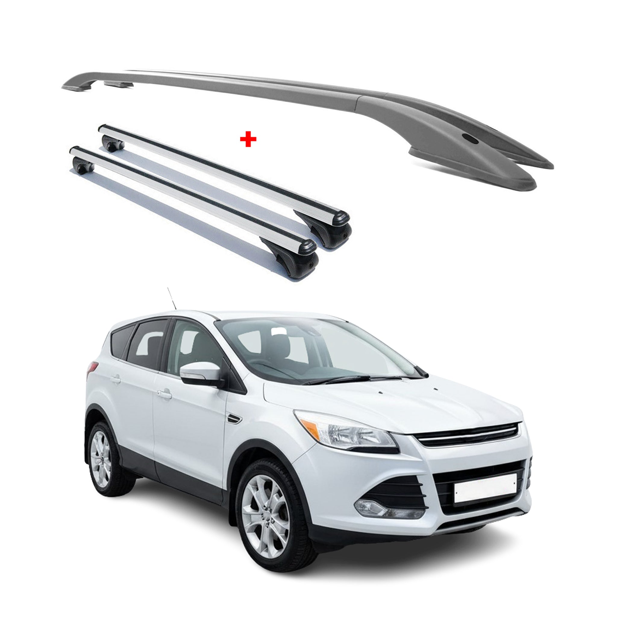 2013-2019 Ford Escape Roof Racks & Roof Rack Rails Silver