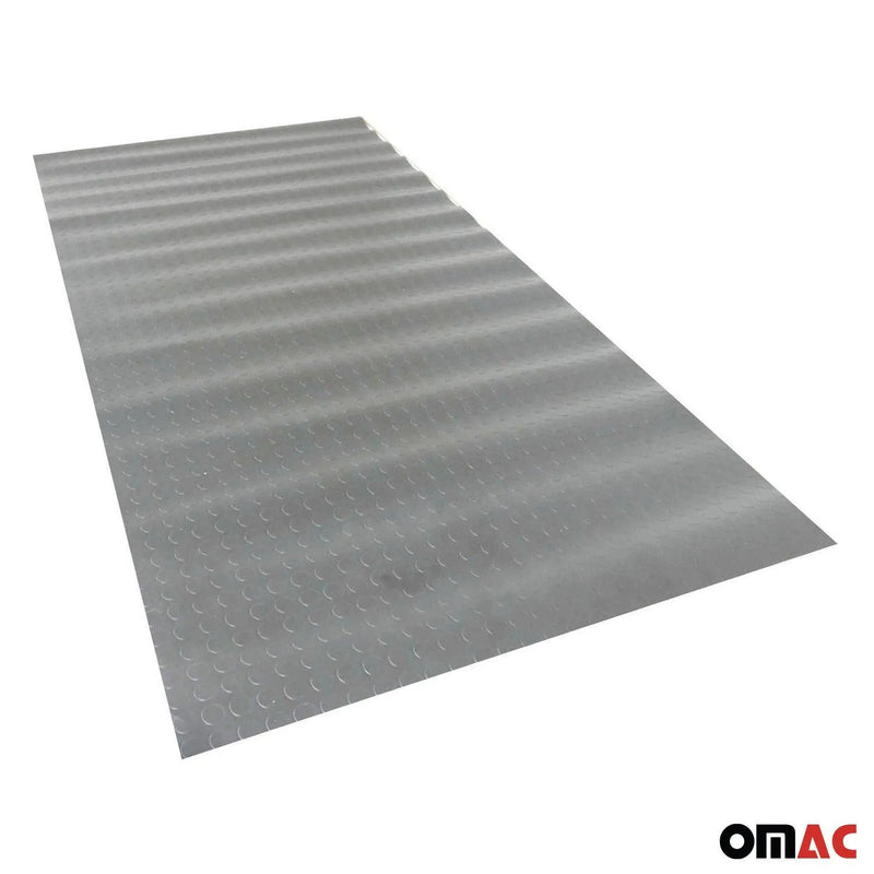 Rubber Truck Bed Liner Trunk Mat Floor Liner Alu. Look Penny Gray 118"x79"