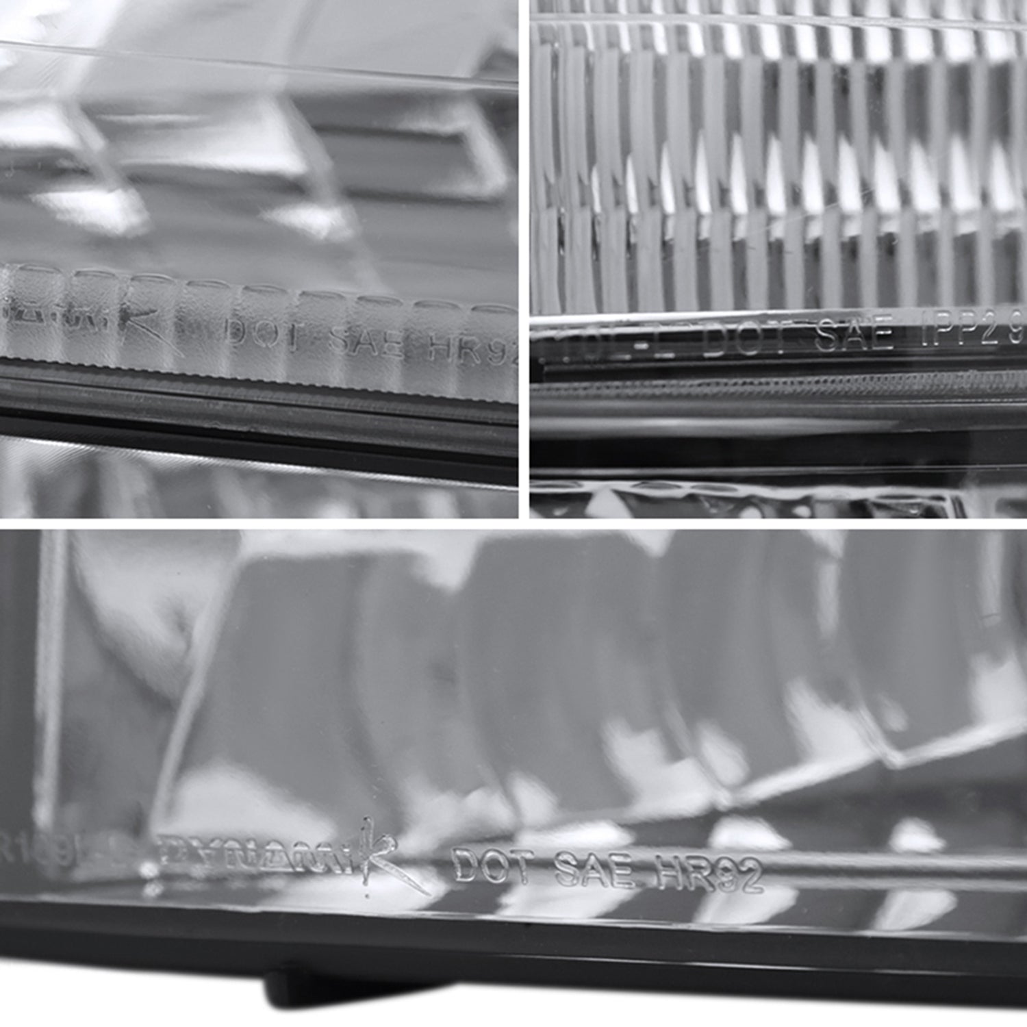 1992-1996 Ford F-150/F-250/Bronco Factory Headlights Bumper&Corner Chrome