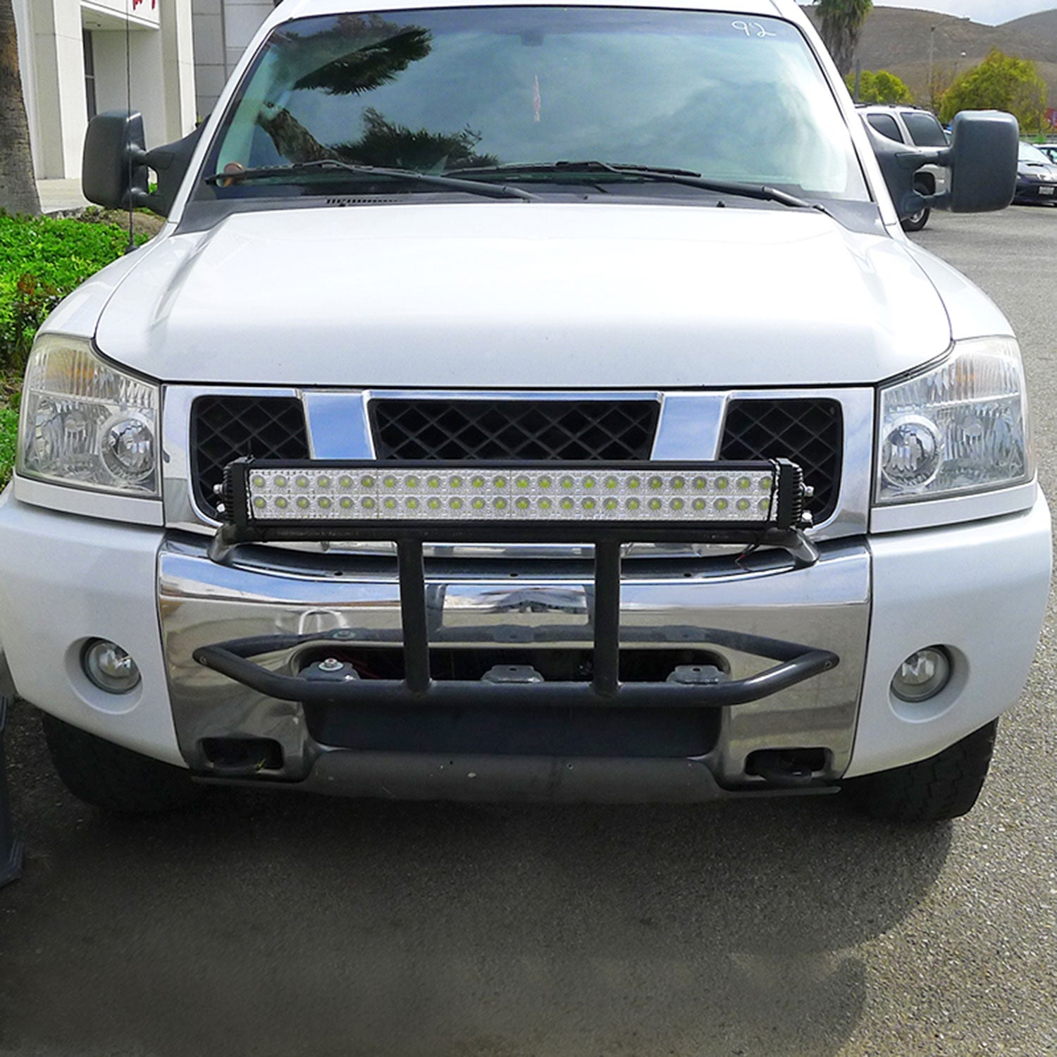 Universal Off Road 6000K Flood/Spot Beam 144W 48-LED Fog Light Lamp Bar Alu