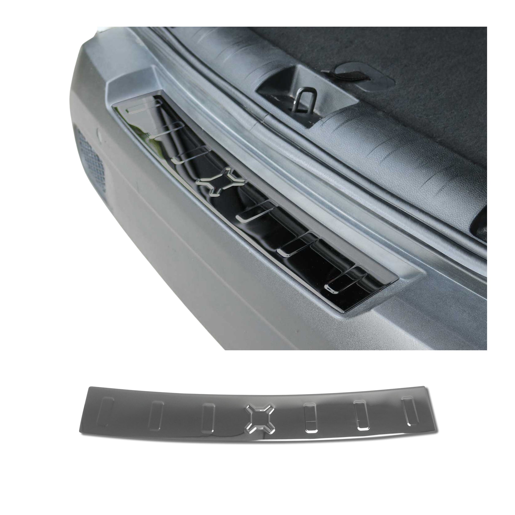 2015-2024 Jeep Renegade Rear Bumper Sill Cover Protector Guard Steel Dark