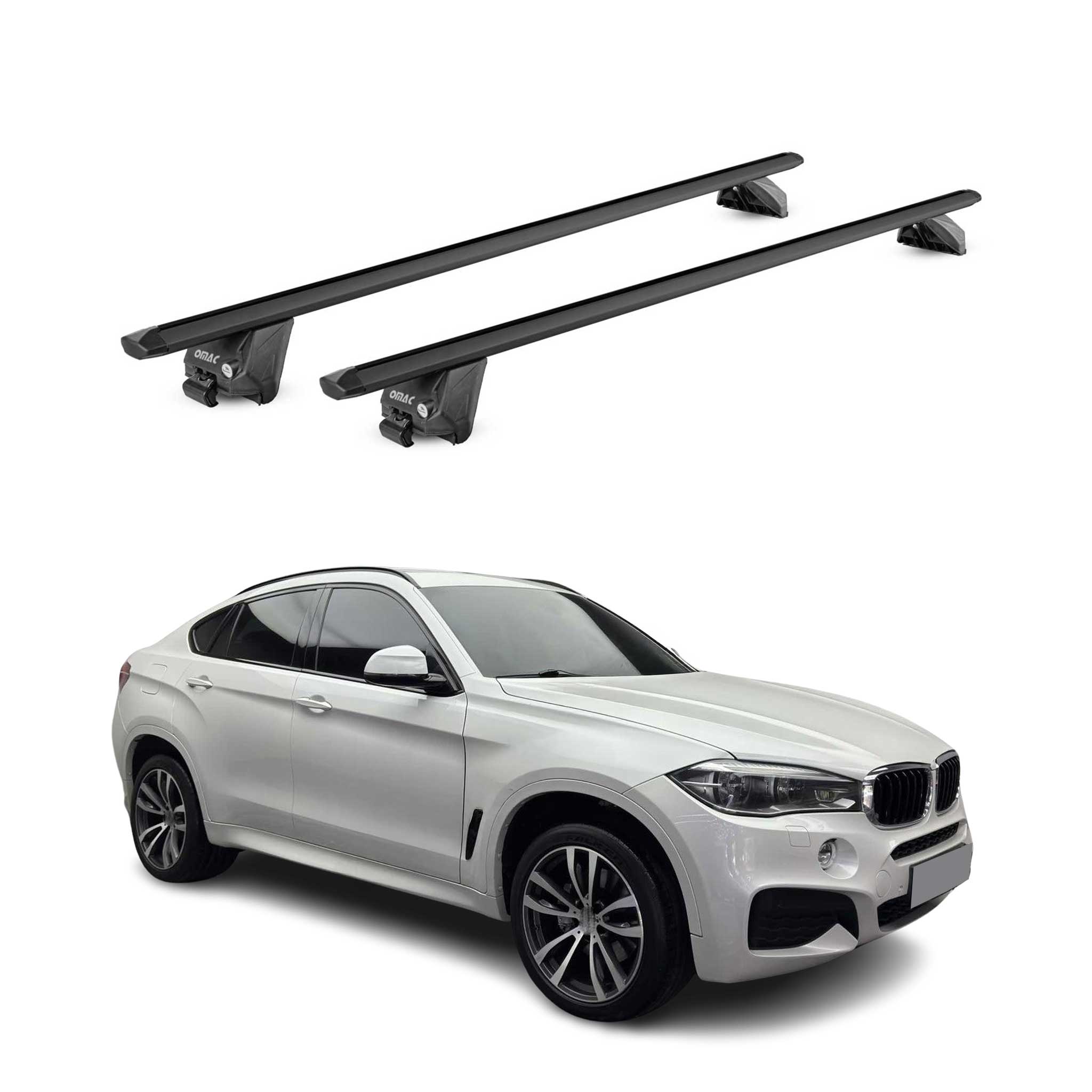 2015-2019 BMW X6 F16 Roof Rack Cross Bars Black