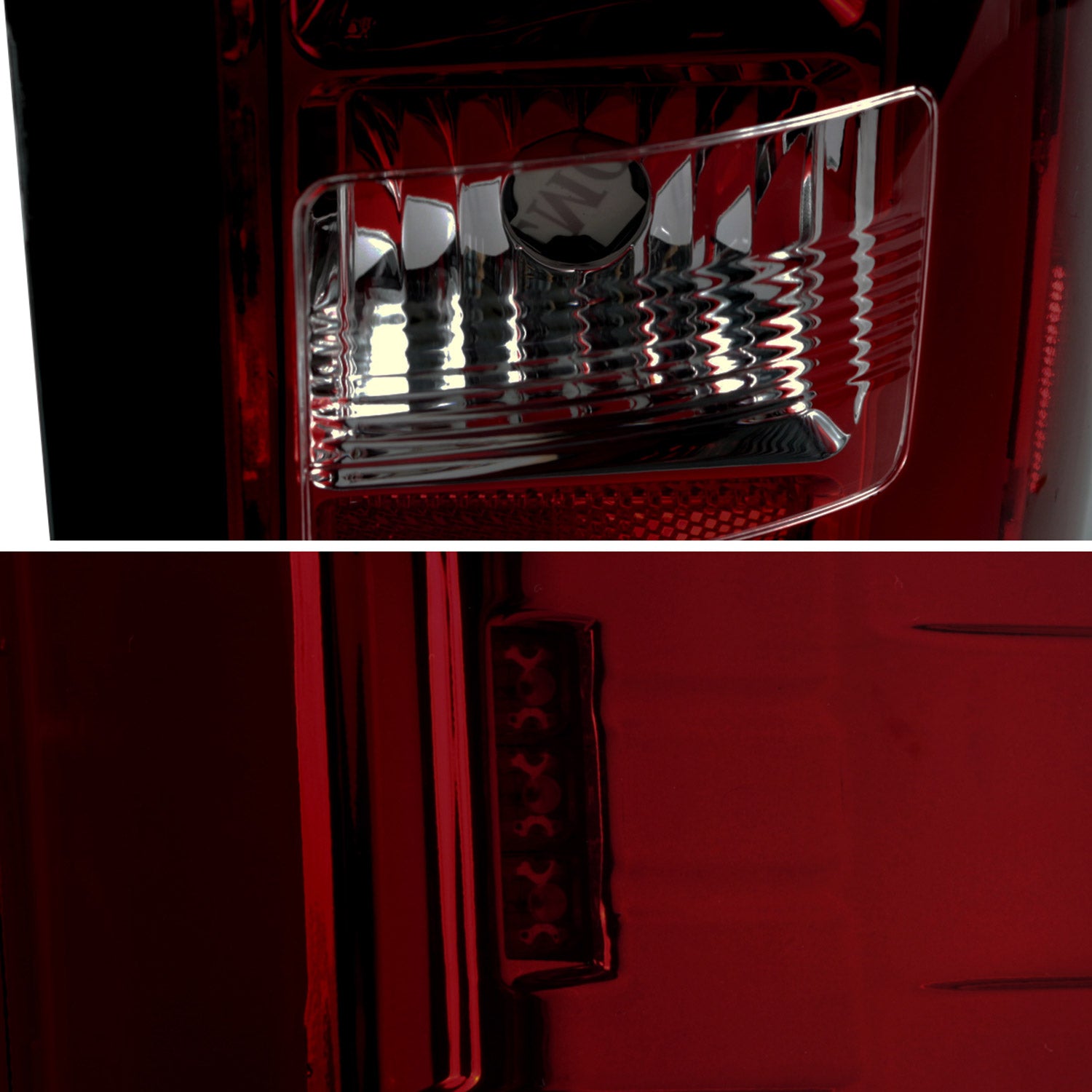 2014-2018 GMC Sierra 1500/2500HD/3500HD LED Tail Lights Chrome/Red Smoke Lens