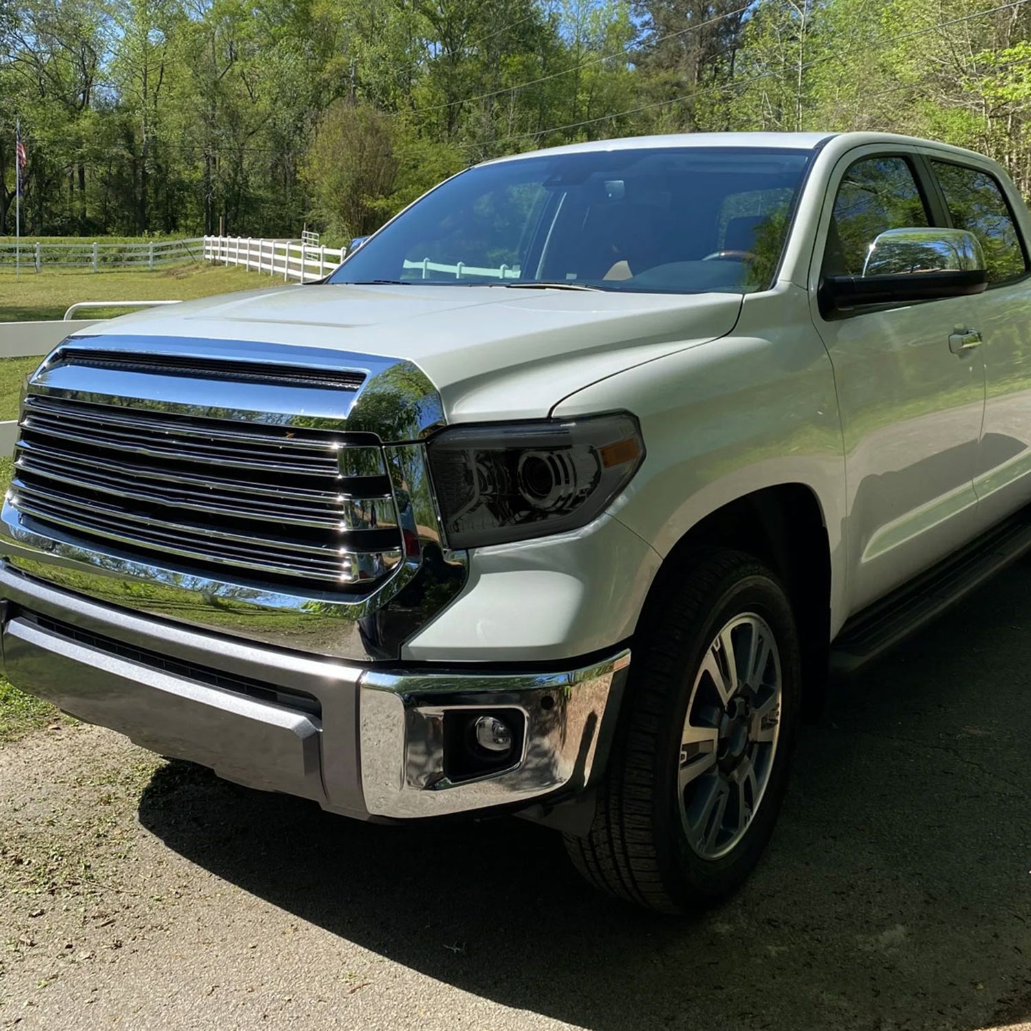 2014-2021 Toyota Tundra LED Projector Headlights Chrome Housing/Smoke Lens