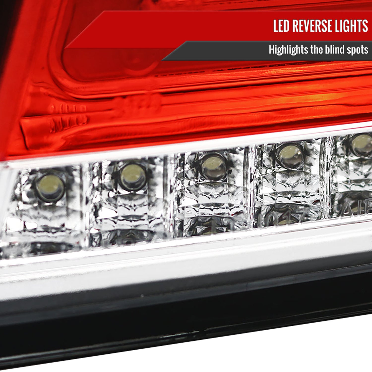 2006-2011 Mercedes Benz W164 ML Class LED Tail Lights Chrome/Red Lens