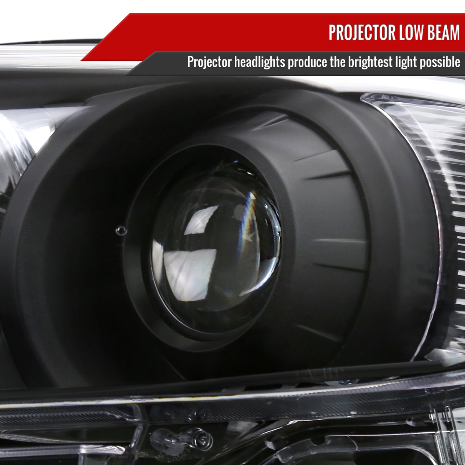 2011-2020 Toyota Sienna Projector Headlights Matte Black Housing/Clear Lens