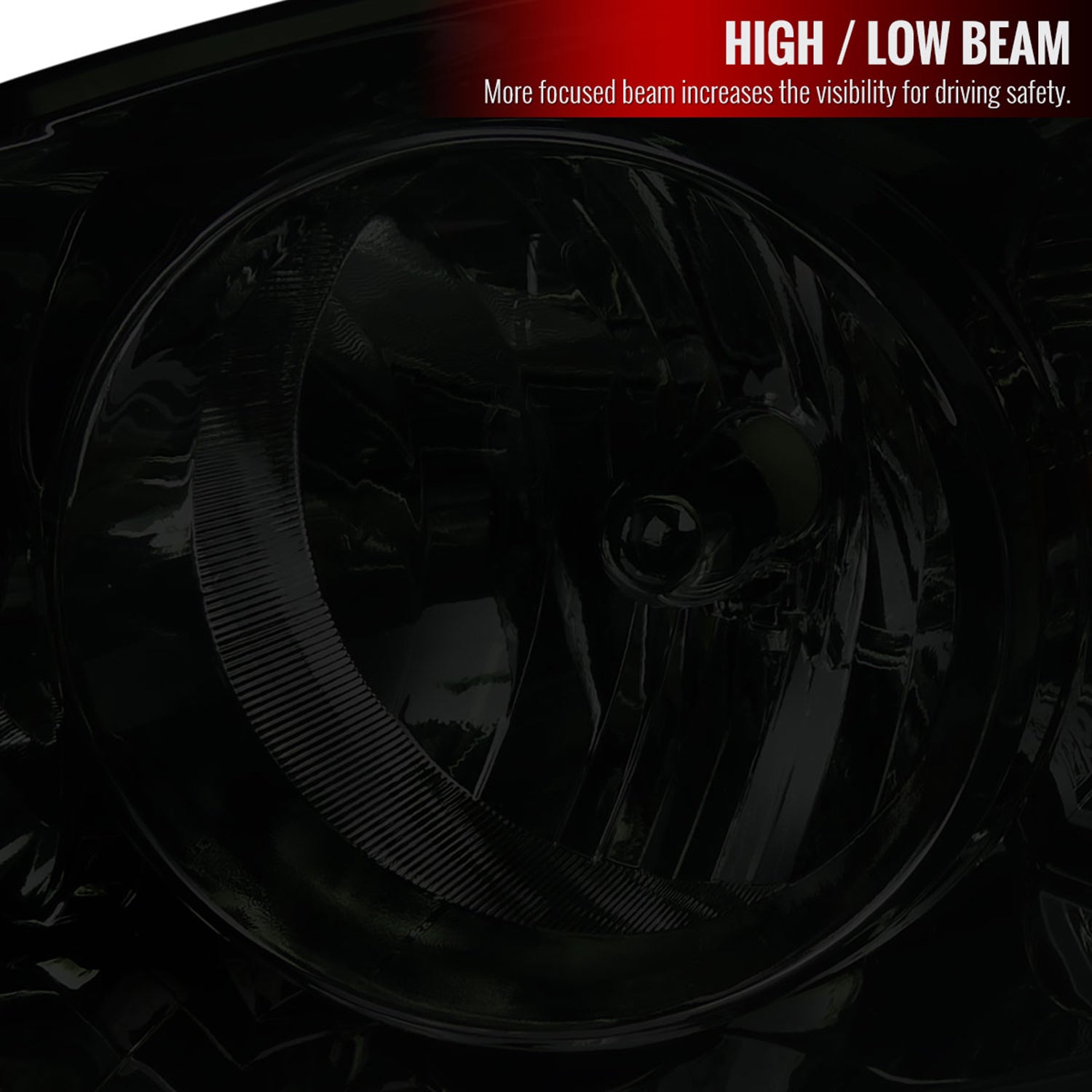 2006-2008 Dodge RAM 1500 2500 3500 Factory Crystal Headlights Smoke