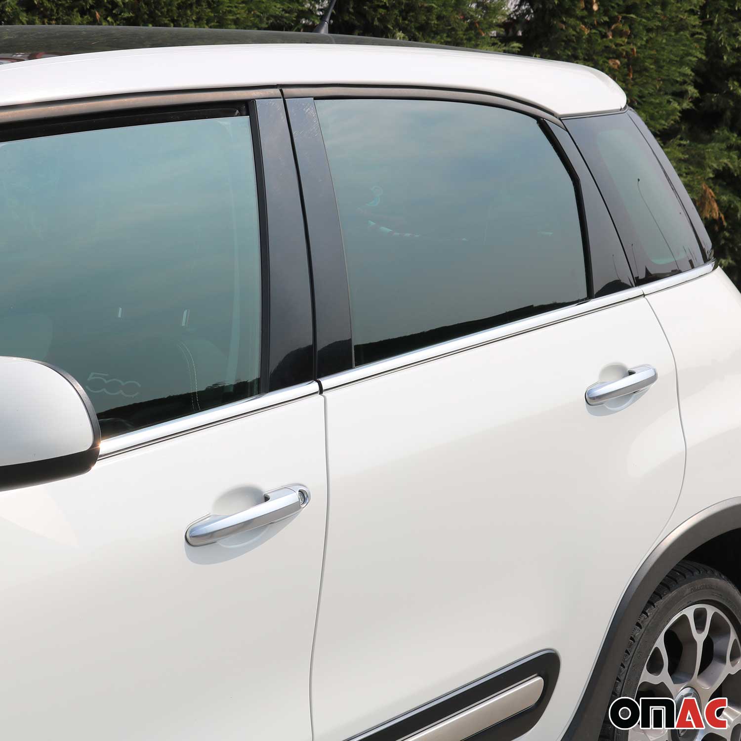 2014-2020 Fiat 500L Window Molding Trim Streamer Stainless Steel Silver 6Pcs