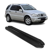 1997-2005 Mercedes M ML Class W163 Running Boards Side Steps Black