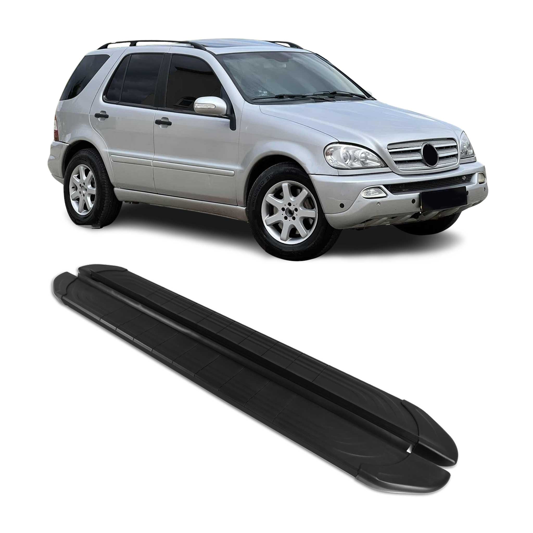 1997-2005 Mercedes M ML Class W163 Running Boards Side Steps Black