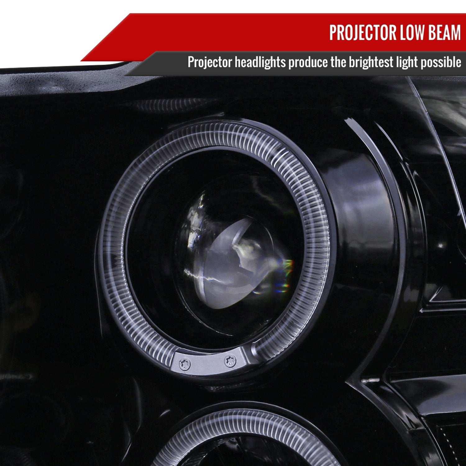 2009-2018 Dodge RAM 1500 / RAM 2500 3500 Dual Halo Headlights Smoke