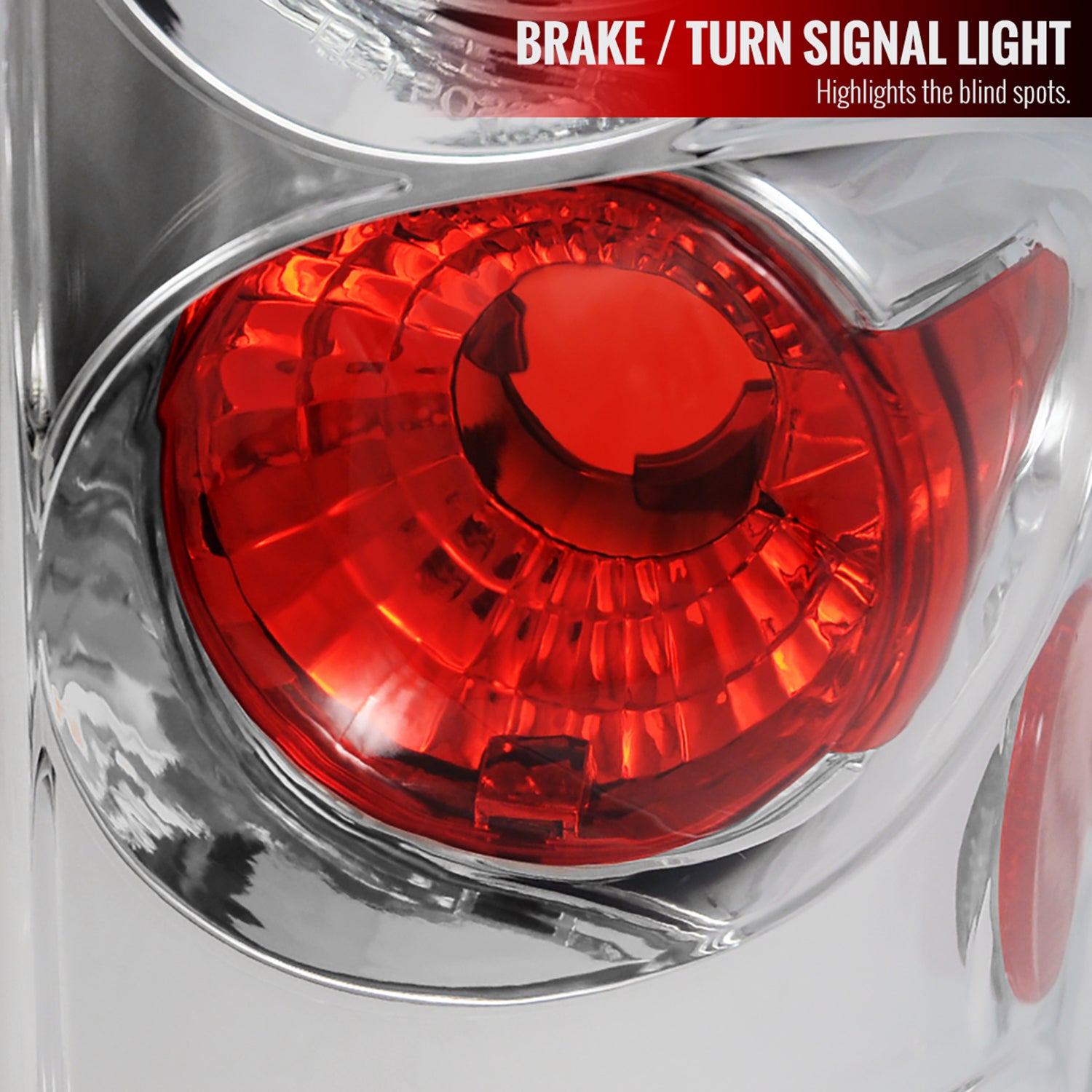 2004-2008 Ford F-150 Styleside Tail Lights Chrome Housing/Clear Lens