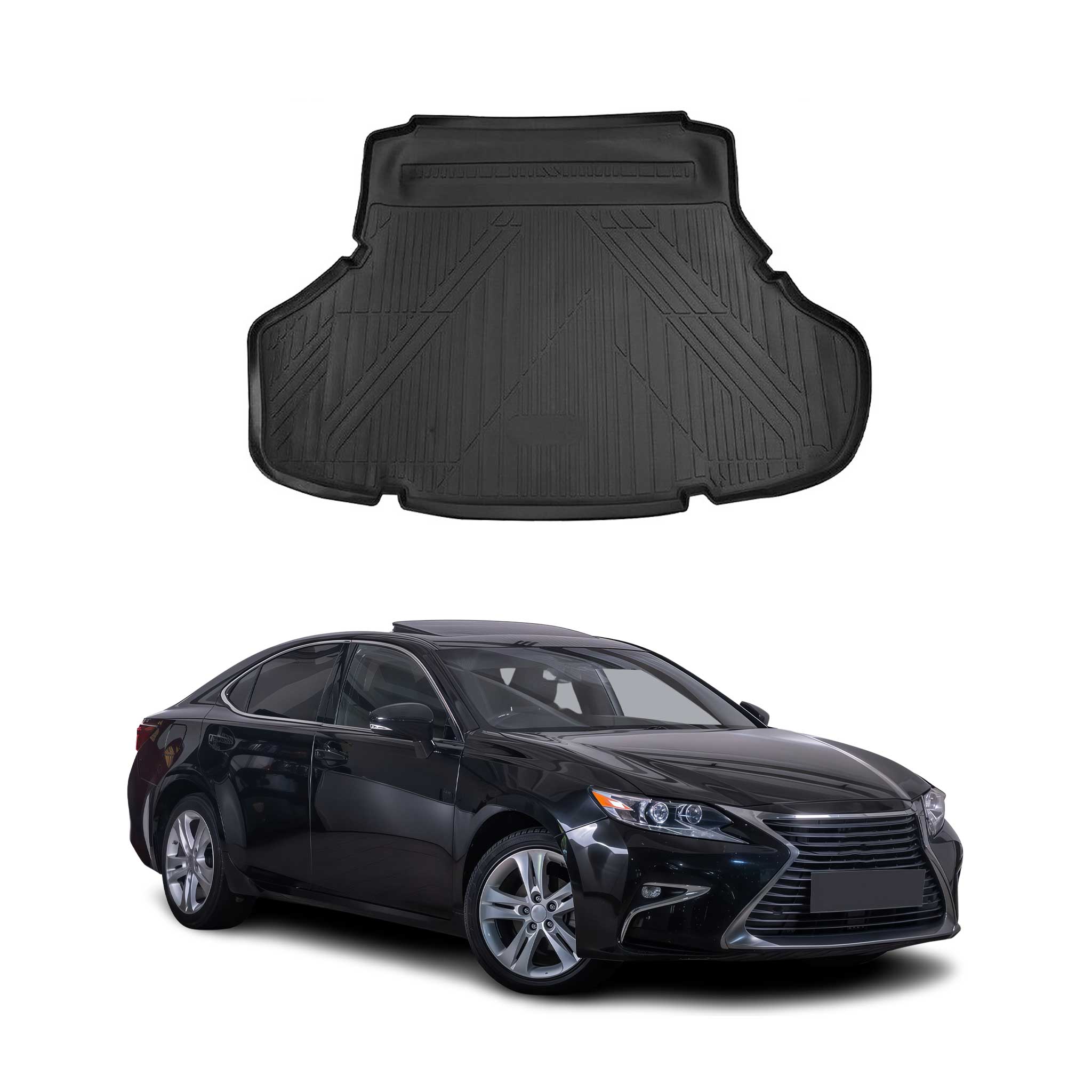 2015-2018 Lexus ES 250 Cargo Liner Trunk Mat All Weather Black