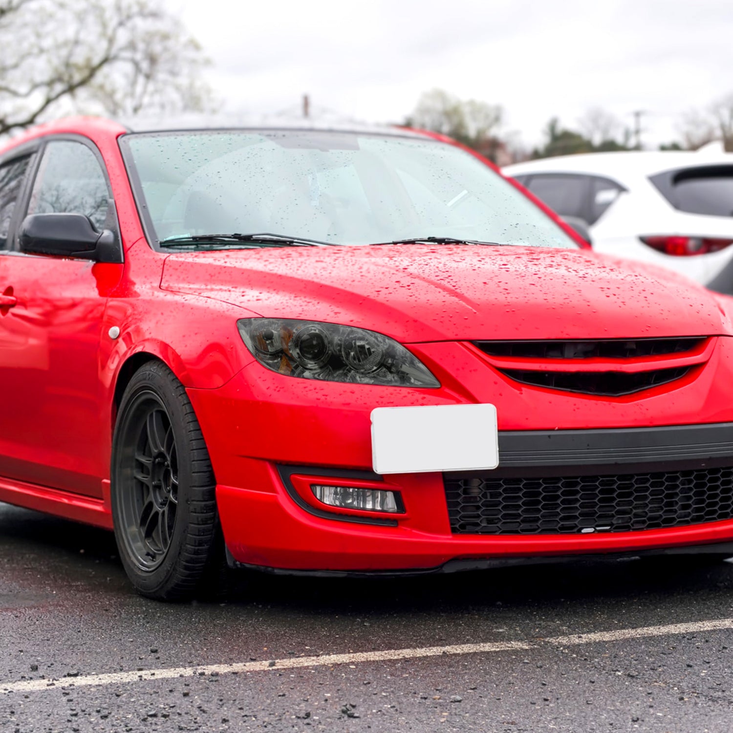 2004-2009 Mazda 3 Sedan Projector Style Headlights Chrome Housing/Smoke Lens