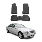 2004-2009 Mercedes E Class W211 S211 Floor Mats Liners Full Set All Weather Black