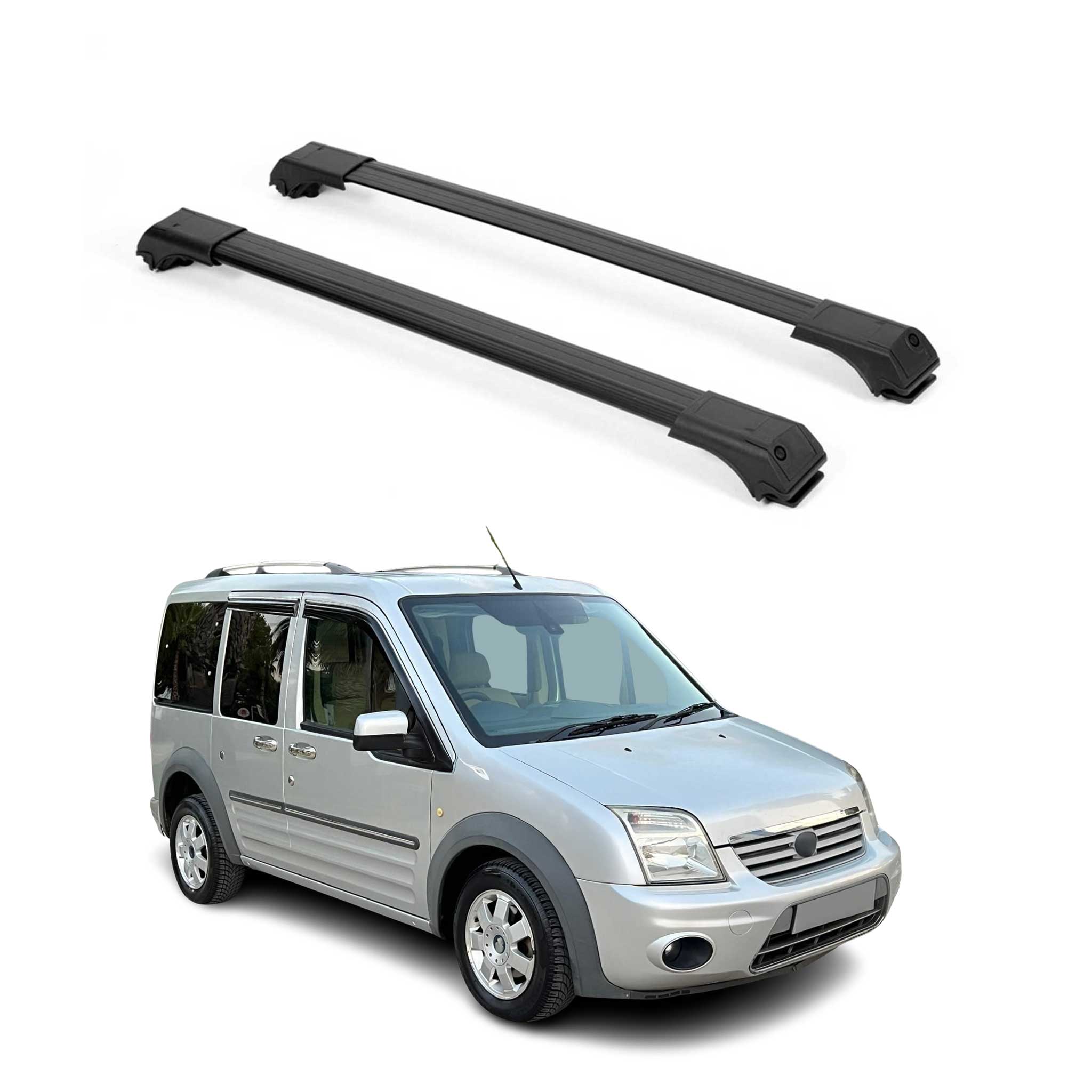 2010-2013 Ford Transit Connect Roof Rack Cross Bars Black