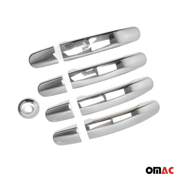 Car Door Handle Cover Protector for Ford Transit 2015-2024 Steel Chrome 8 Pcs