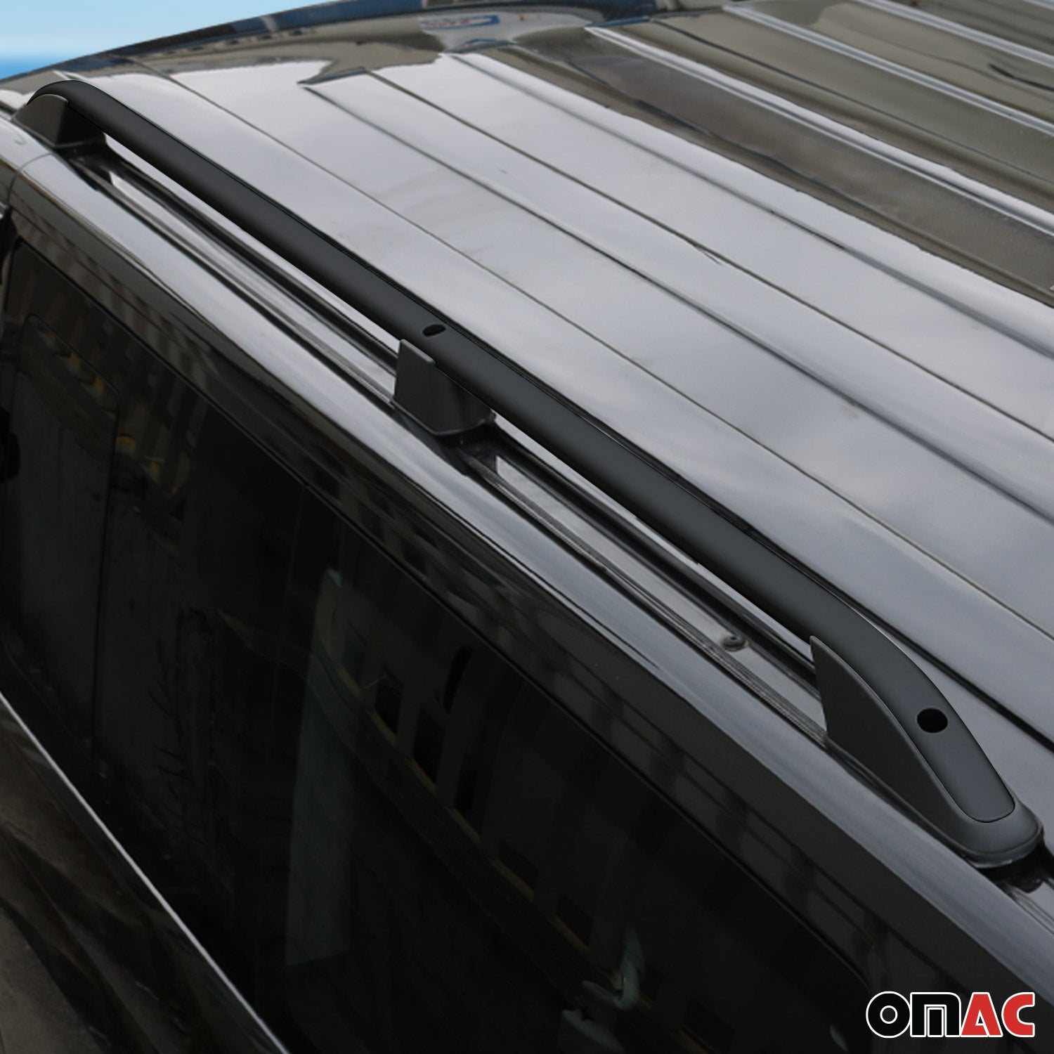 Roof Rails for Ford Transit Connect I 2010-2013 L1 SWB Black Aluminium 2Pcs
