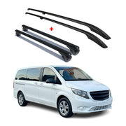 2016-2024 Mercedes Metris  L2 MWB Roof Racks & Roof Rack Rails Black