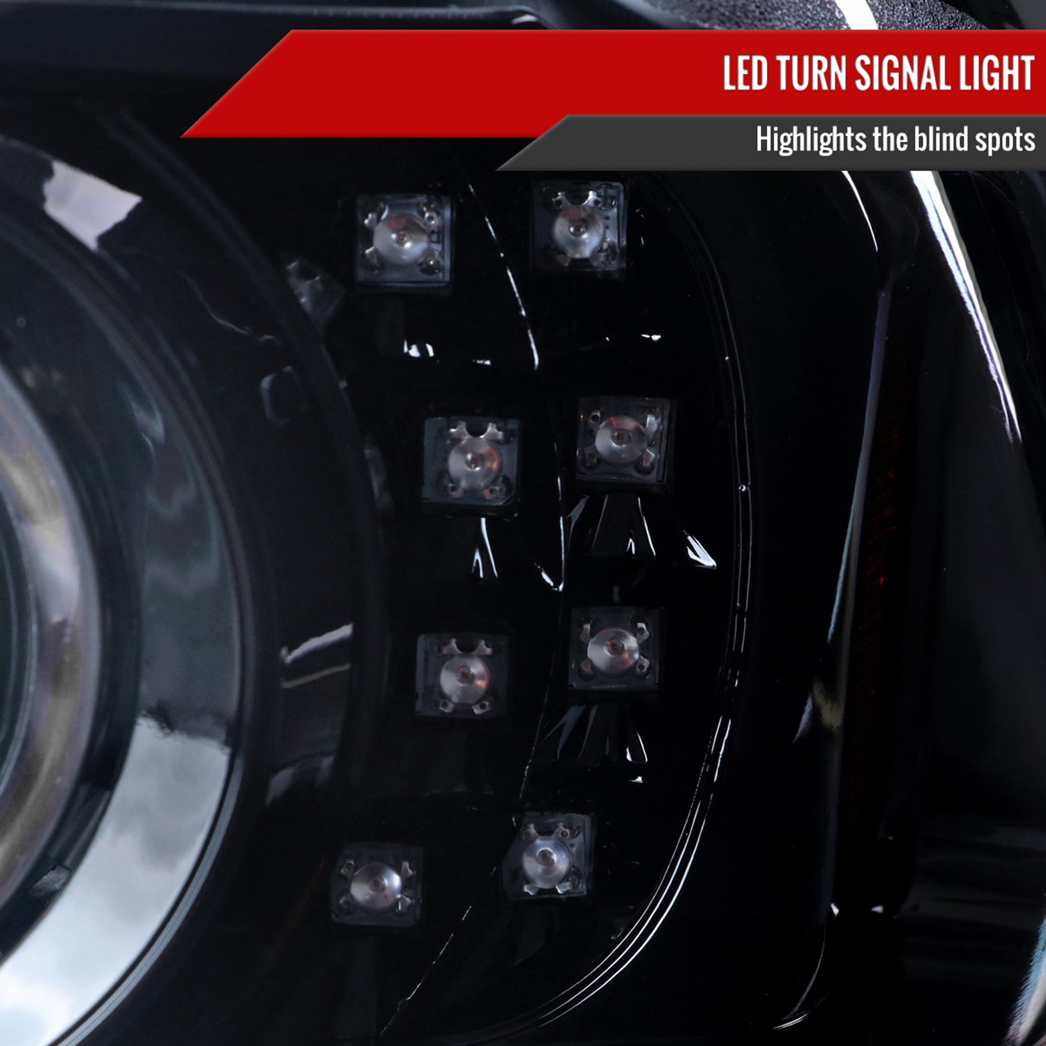 2001-2011 Ford Ranger Projector Headlights LED Light & LED Signal Lights Smoke