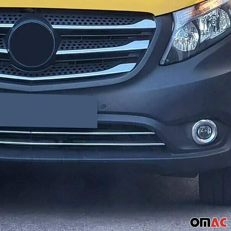 Front Bumper Trim Molding for Mercedes Metris 2016-2024 Stainless Steel - OMAC USA