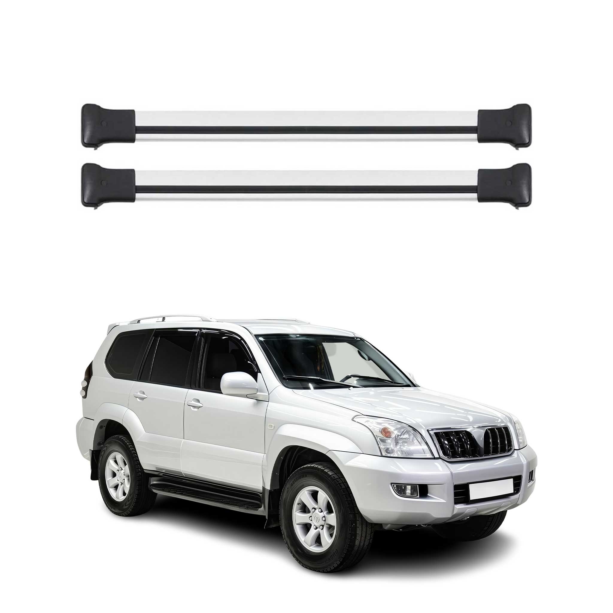 2010-2015 Lincoln MKX Roof Rack Cross Bars Silver