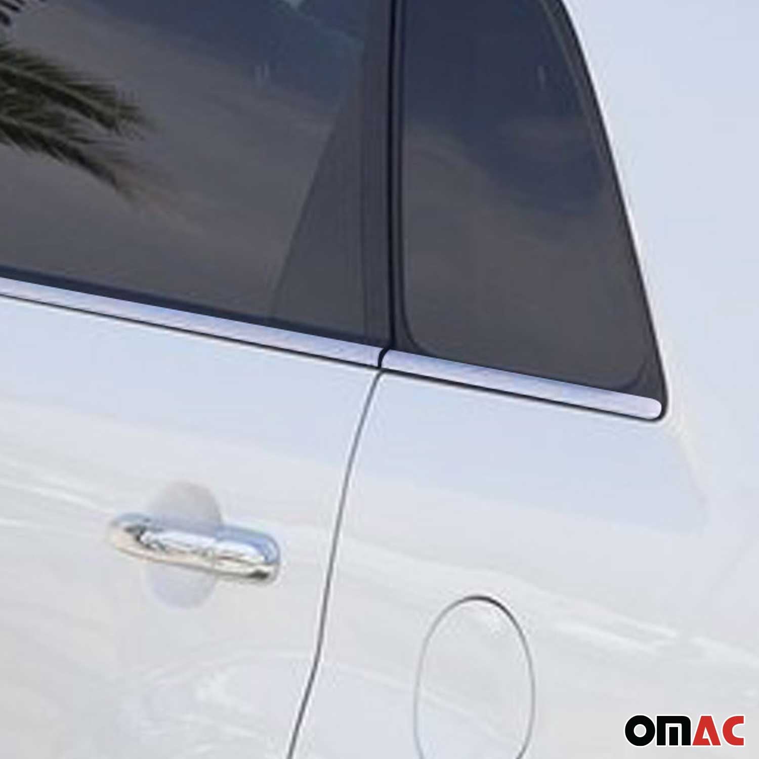 2011-2013 Kia Sorento Window Molding Trim Streamer Stainless Steel Silver 6 Pcs