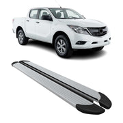2011-2020 Mazda BT-50 Double Cab Running Boards Side Steps Silver