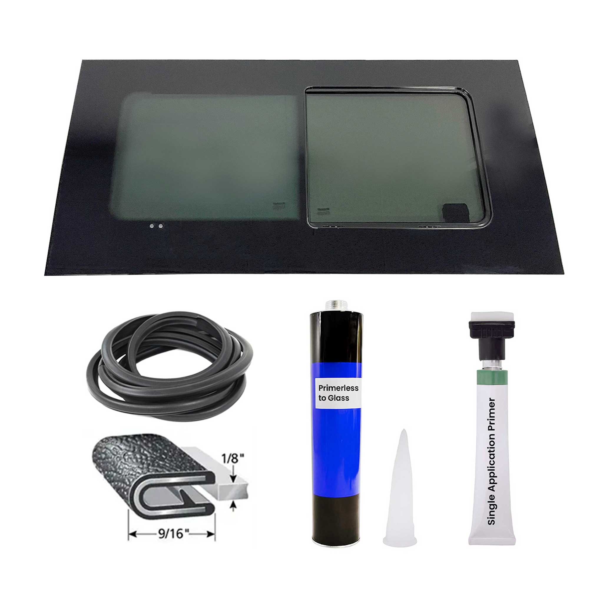 2014-2026 RAM ProMaster L2L3L4 Sliding Window Glass Fit Kit Right Sliding Door