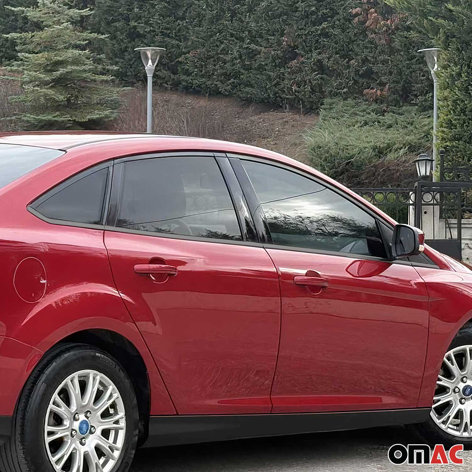 2012-2018 Ford Focus Sedan Window Molding Trim Streamer Stainless Steel